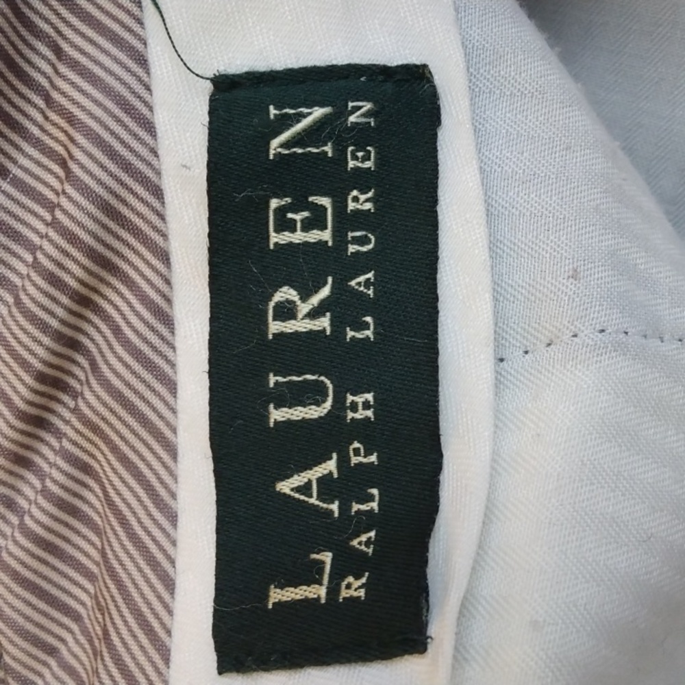 Lauren Ralph Lauren Gray Flannel Wool Pants 39* - 27.75 - Picture 9 of 13